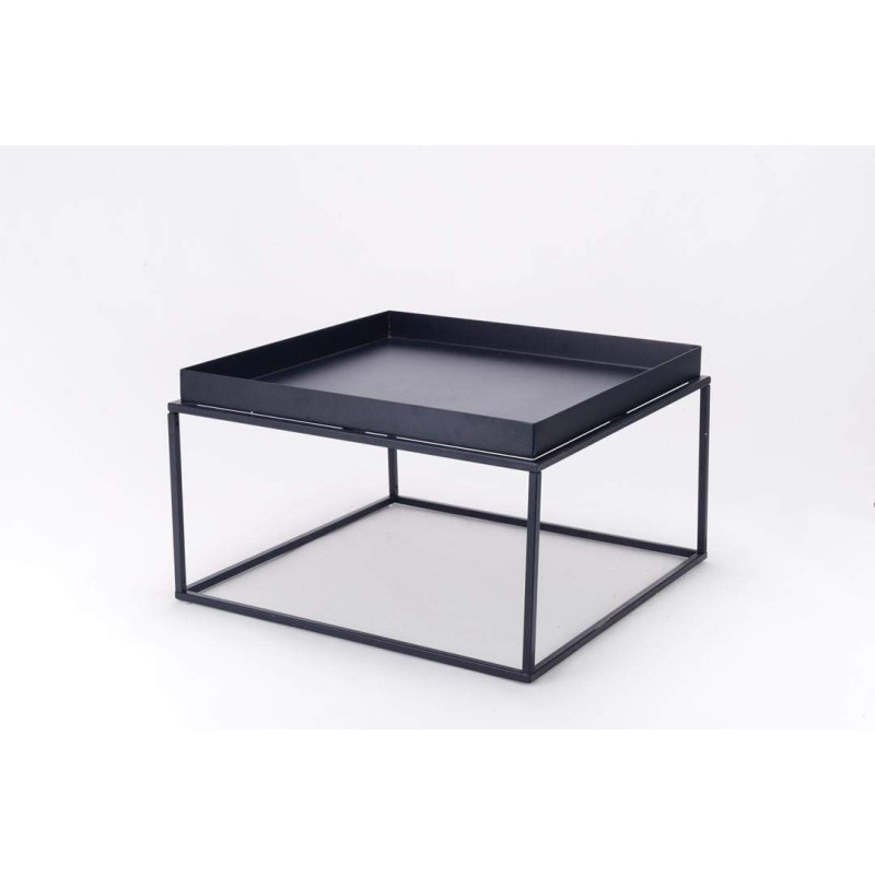 Table Basse métal Noir Style Industriel 60x60x40CM