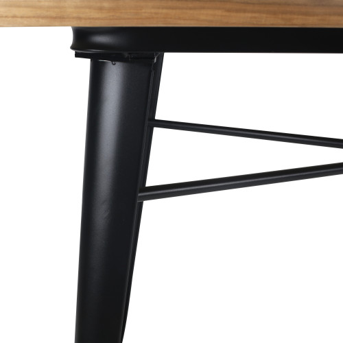 Kosmi - Ensemble Table et Chaises Style Industriel - 120x80 cm