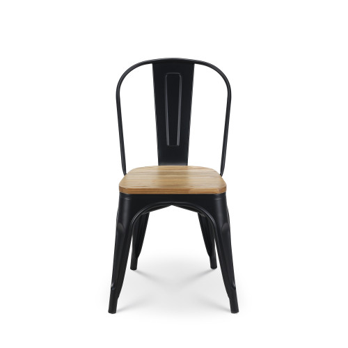 Kosmi - Ensemble Table et Chaises Style Industriel - 120x80 cm