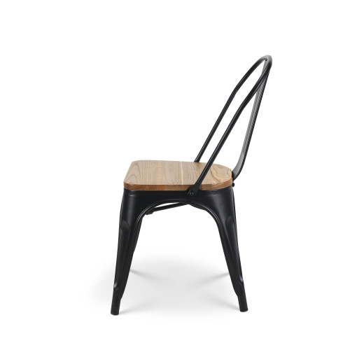 Kosmi - Ensemble Table et Chaises Style Industriel - 120x80 cm