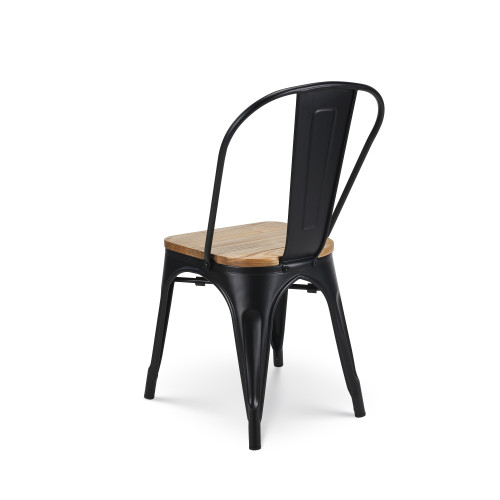 Kosmi - Ensemble Table et Chaises Style Industriel - 120x80 cm