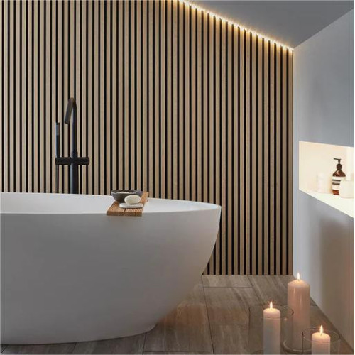 Panneaux bois décoration murale Chêne Blanc | Habillage mural – Kosmi Meubles et déco