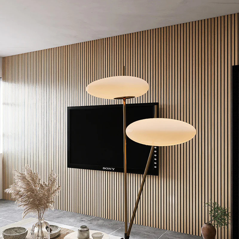 Panneaux bois décoration murale Chêne Blanc | Habillage mural – Kosmi Meubles et déco