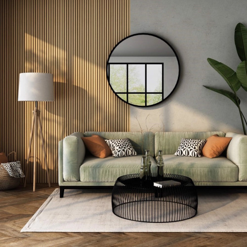 Panneaux bois décoration murale Chêne Blanc | Habillage mural – Kosmi Meubles et déco