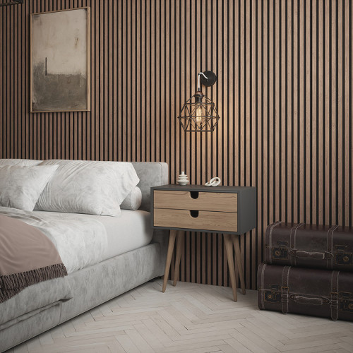 Panneaux bois décoration murale Noyer | Habillage mural – Kosmi Meubles et déco