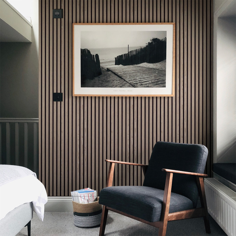 Panneaux bois décoration murale Noyer | Habillage mural – Kosmi Meubles et déco