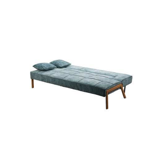 KOSMI - Canapé Convertible dépliable Clic-Clac - Maui Bleu
