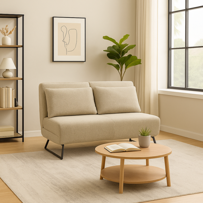 Canapé Convertible dépliable - Nami beige