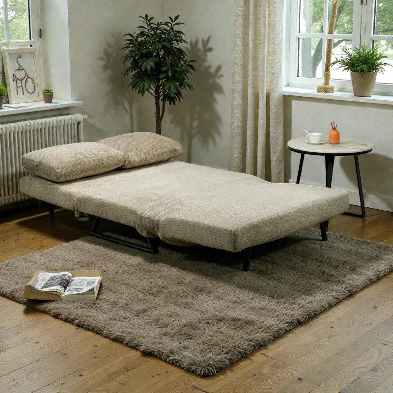 Canapé Convertible dépliable - Nami beige