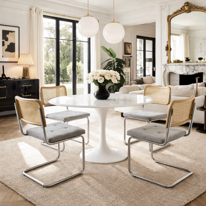 Chaise KOSMI cannage design moderne | Salle à manger chic & design