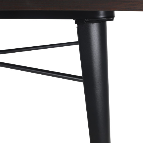 Kosmi - Ensemble Table et Chaises Style Industriel - 80x80 cm
