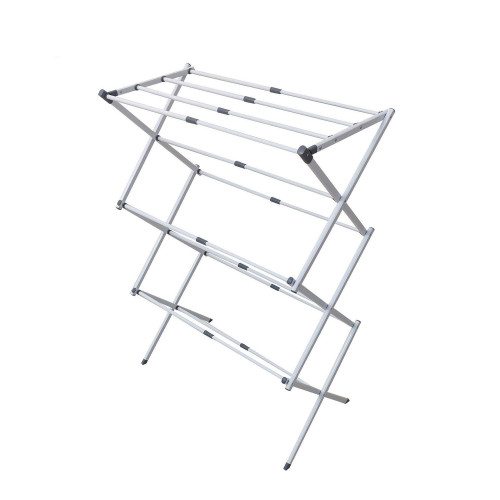 Étendoir à Linge Pliable Compact Extensible 43 à 76 cm – Séchoir à Linge 3 Niveaux