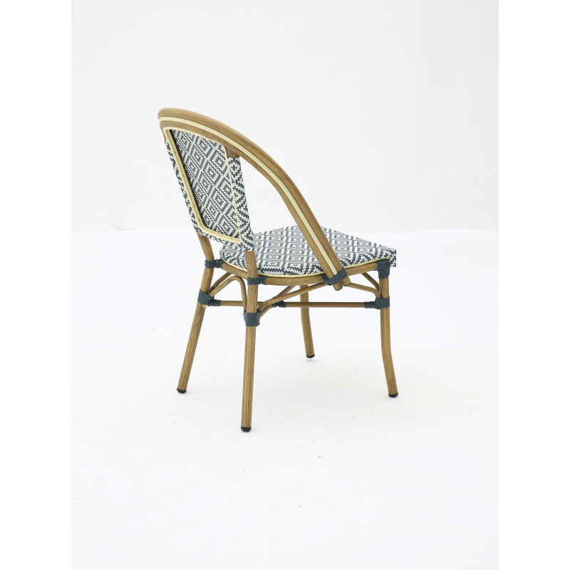Chaise bistrot BRASSERIE extérieure en aluminium | KOSMI