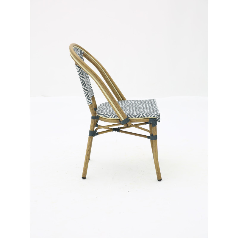 Chaise bistrot BRASSERIE extérieure en aluminium | KOSMI