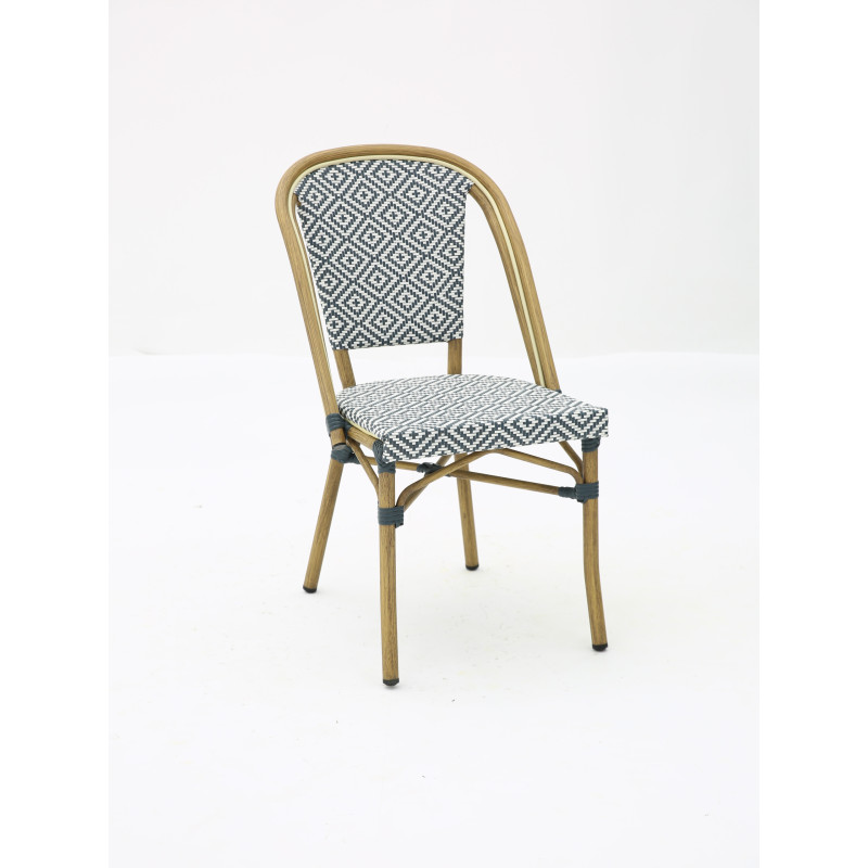 Chaise bistrot BRASSERIE extérieure en aluminium | KOSMI