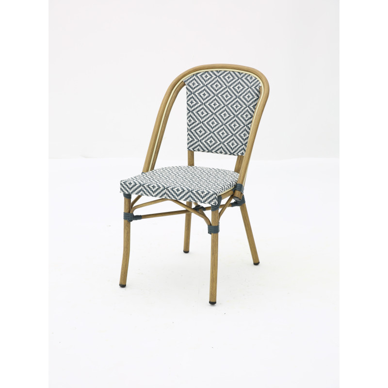 Chaise bistrot BRASSERIE extérieure en aluminium | KOSMI