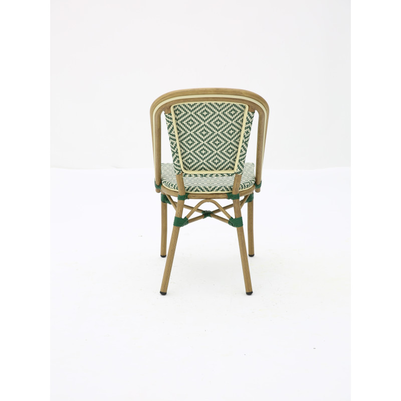 Chaise bistrot BRASSERIE extérieure en aluminium | KOSMI
