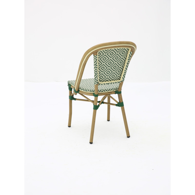 Chaise bistrot BRASSERIE extérieure en aluminium | KOSMI