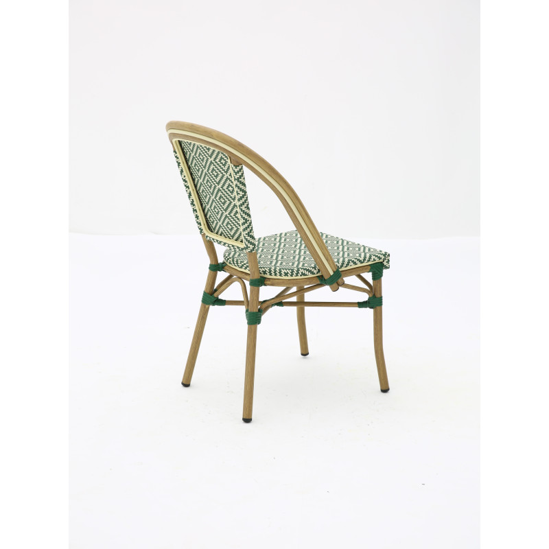 Chaise bistrot BRASSERIE extérieure en aluminium | KOSMI