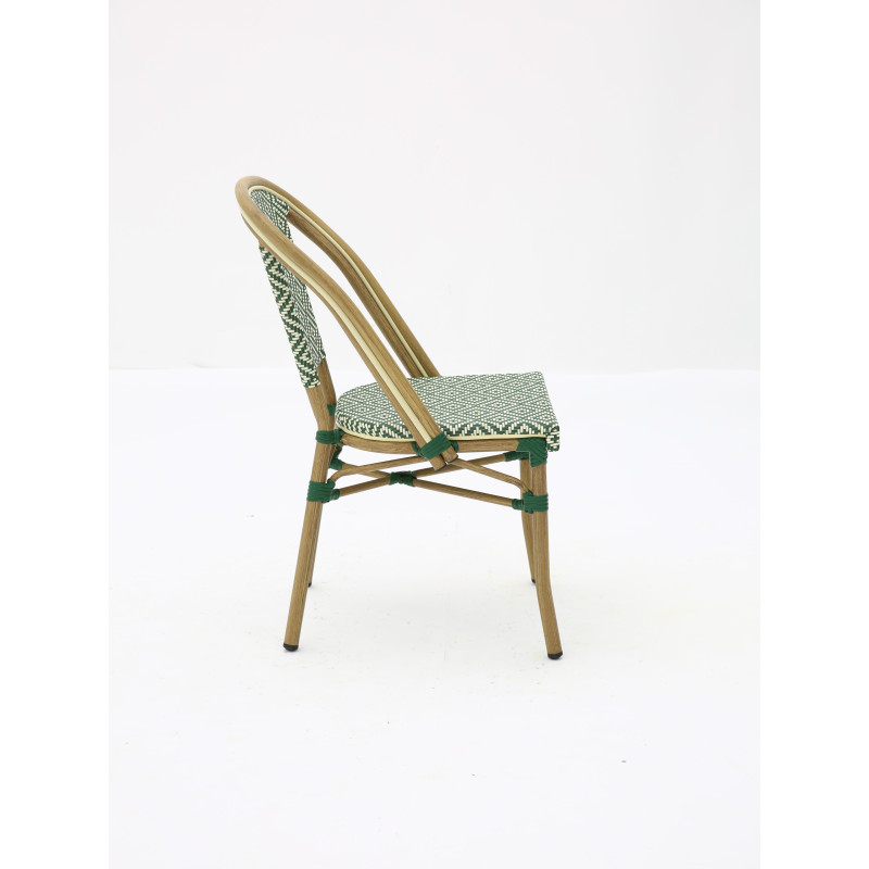 Chaise bistrot BRASSERIE extérieure en aluminium | KOSMI