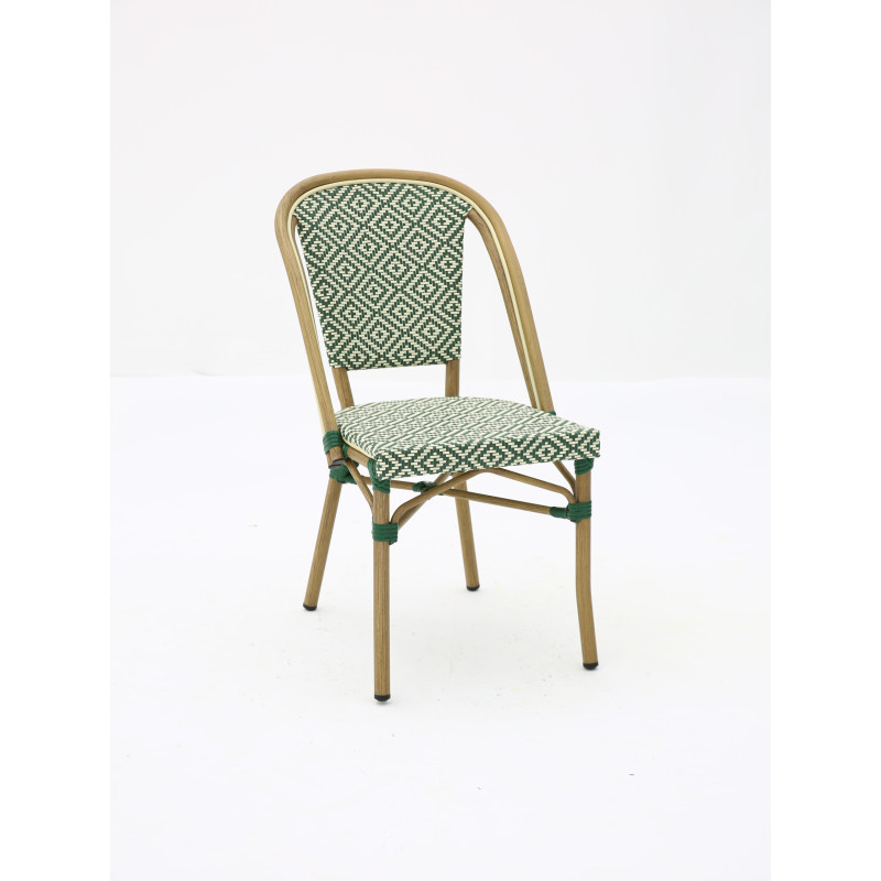 Chaise bistrot BRASSERIE extérieure en aluminium | KOSMI