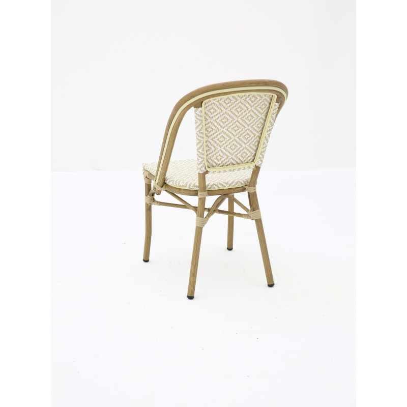 Chaise bistrot BRASSERIE extérieure en aluminium | KOSMI