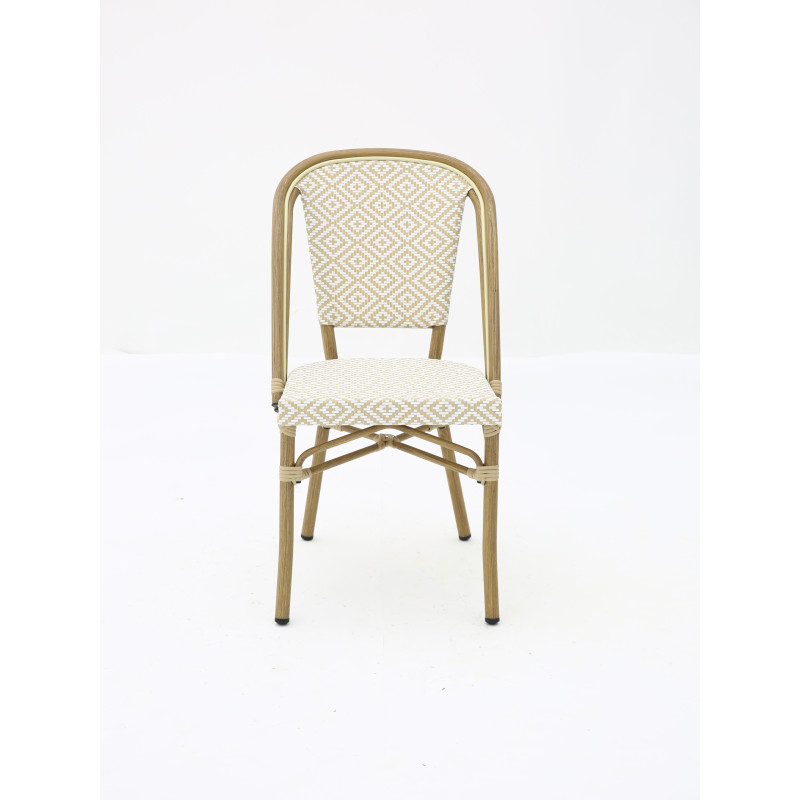 Chaise bistrot BRASSERIE extérieure en aluminium | KOSMI