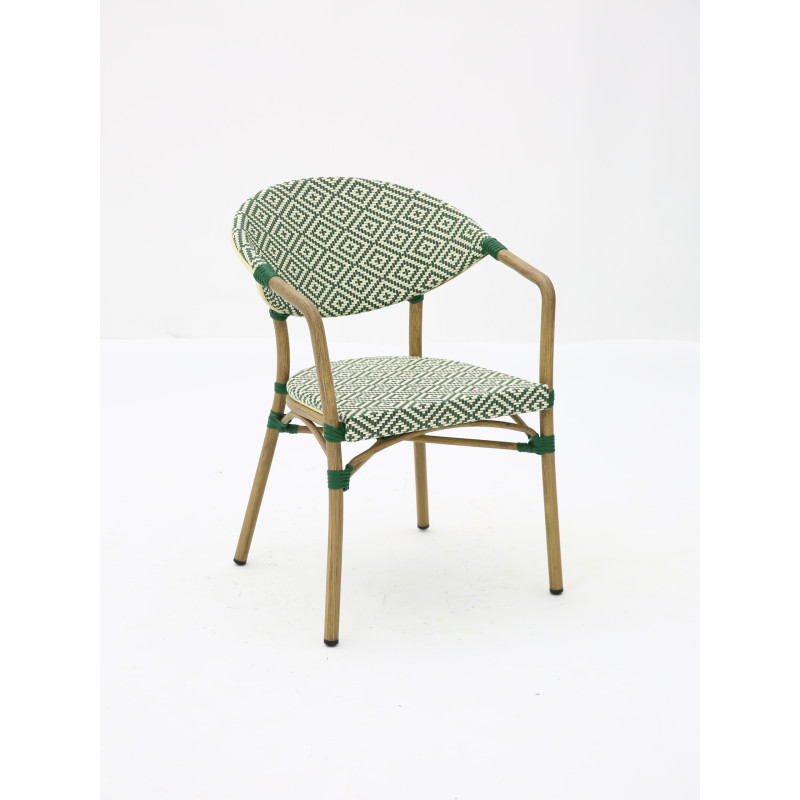 Chaise bistrot BRASSERIE extérieure en aluminium | KOSMI