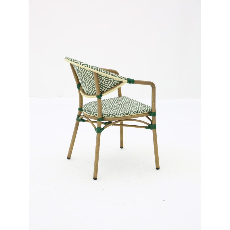 Chaise bistrot BRASSERIE extérieure en aluminium | KOSMI