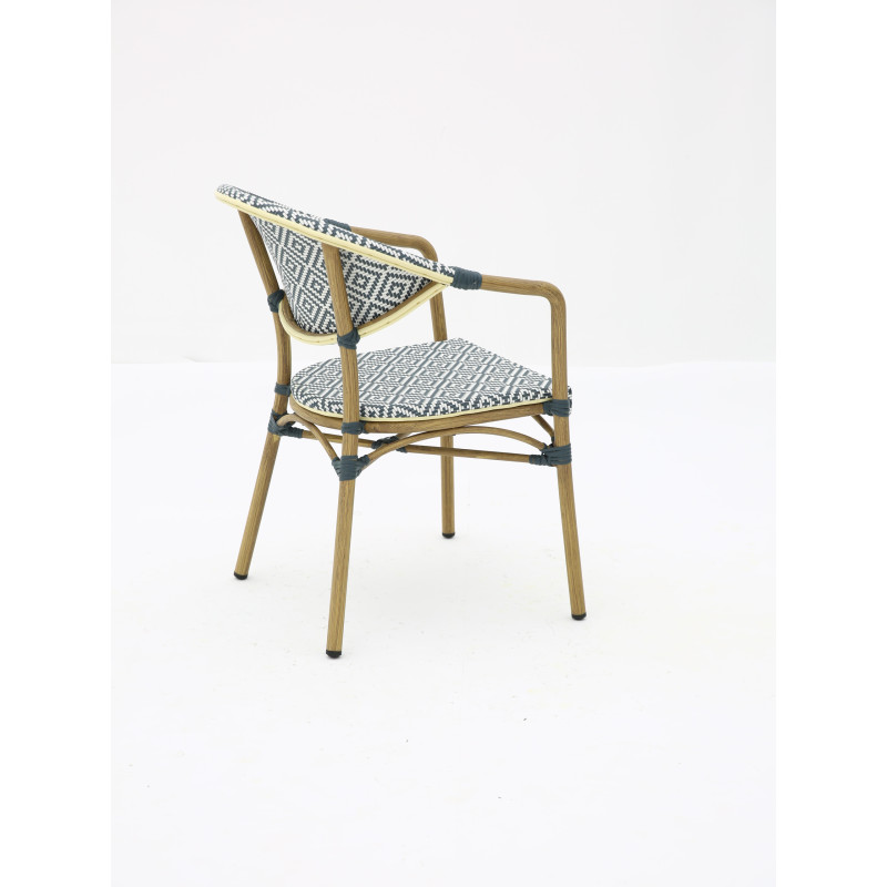 Chaise bistrot BRASSERIE extérieure en aluminium | KOSMI