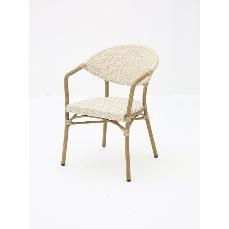 Chaise bistrot BRASSERIE extérieure en aluminium | KOSMI