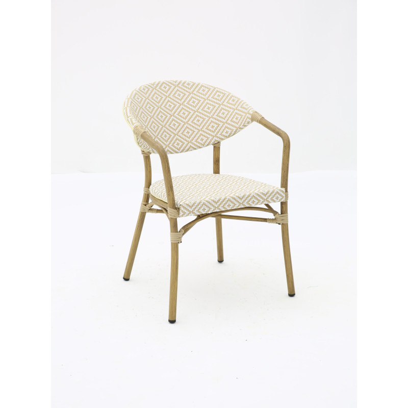 Chaise bistrot BRASSERIE extérieure en aluminium | KOSMI