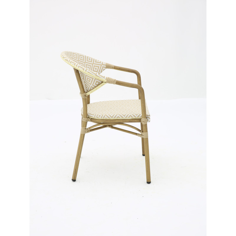 Chaise bistrot BRASSERIE extérieure en aluminium | KOSMI