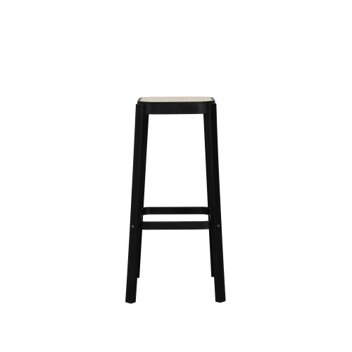 Tabouret Oasis en Résine noir hauteur 75cm – Empilable, Léger, Cuisine, Îlot et Comptoir 2