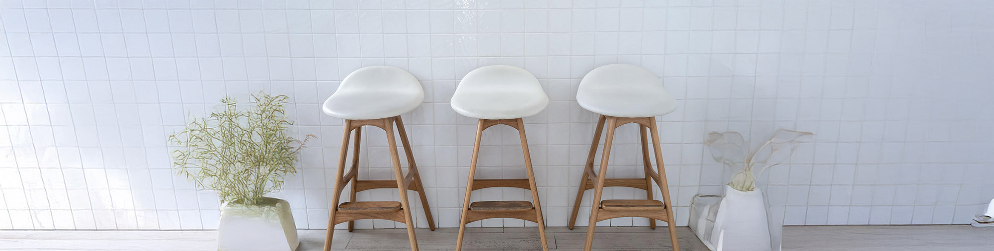 Tabourets de Bar Style Scandinave Design Bois