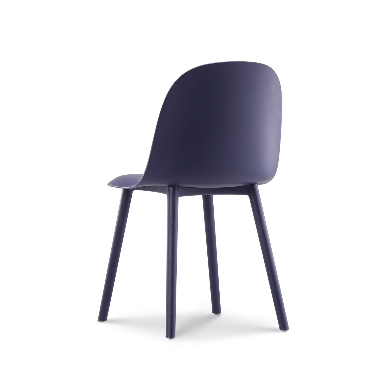Chaise design MILO bleue pétrole en résine