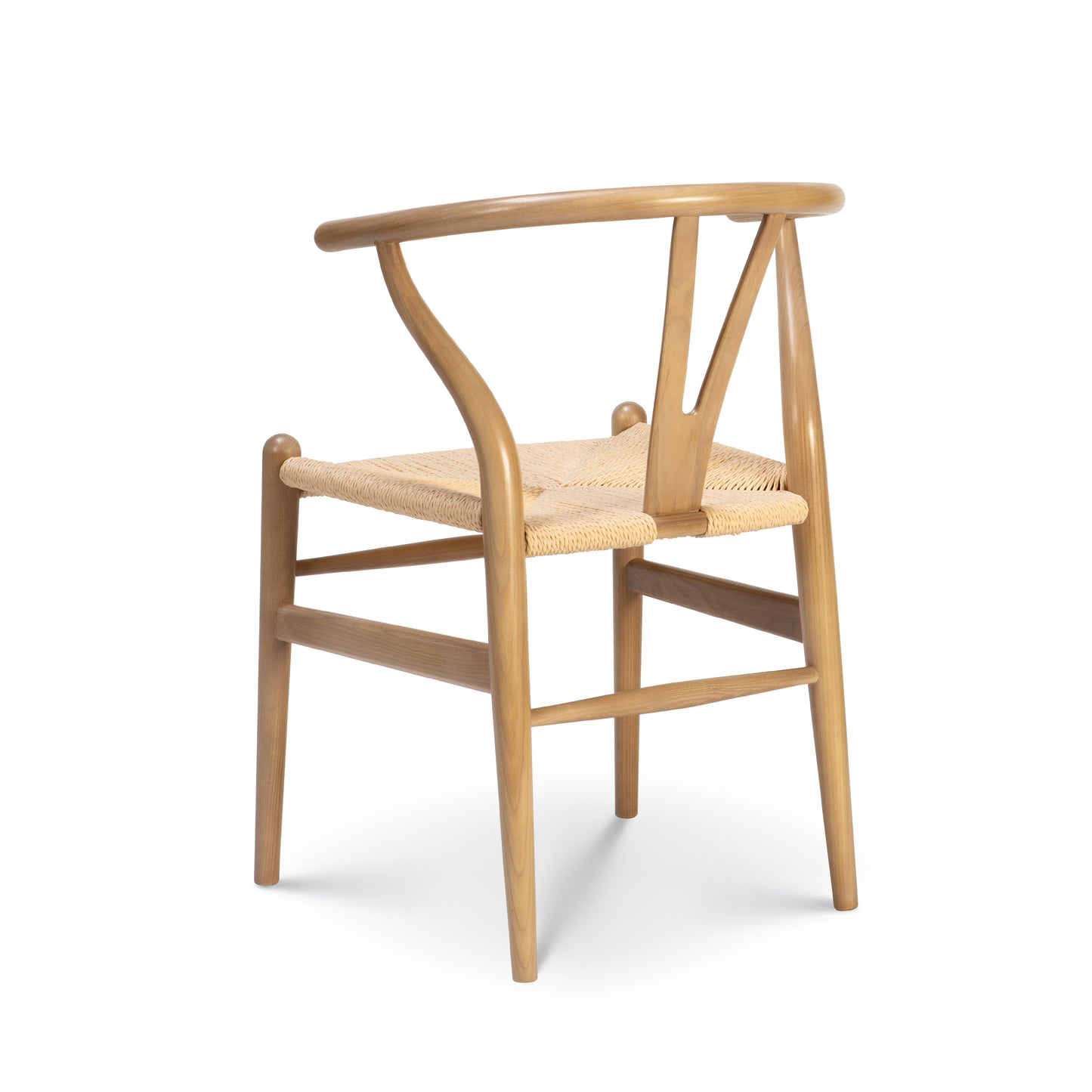 Chaise scandinave en bois naturel et corde LIV