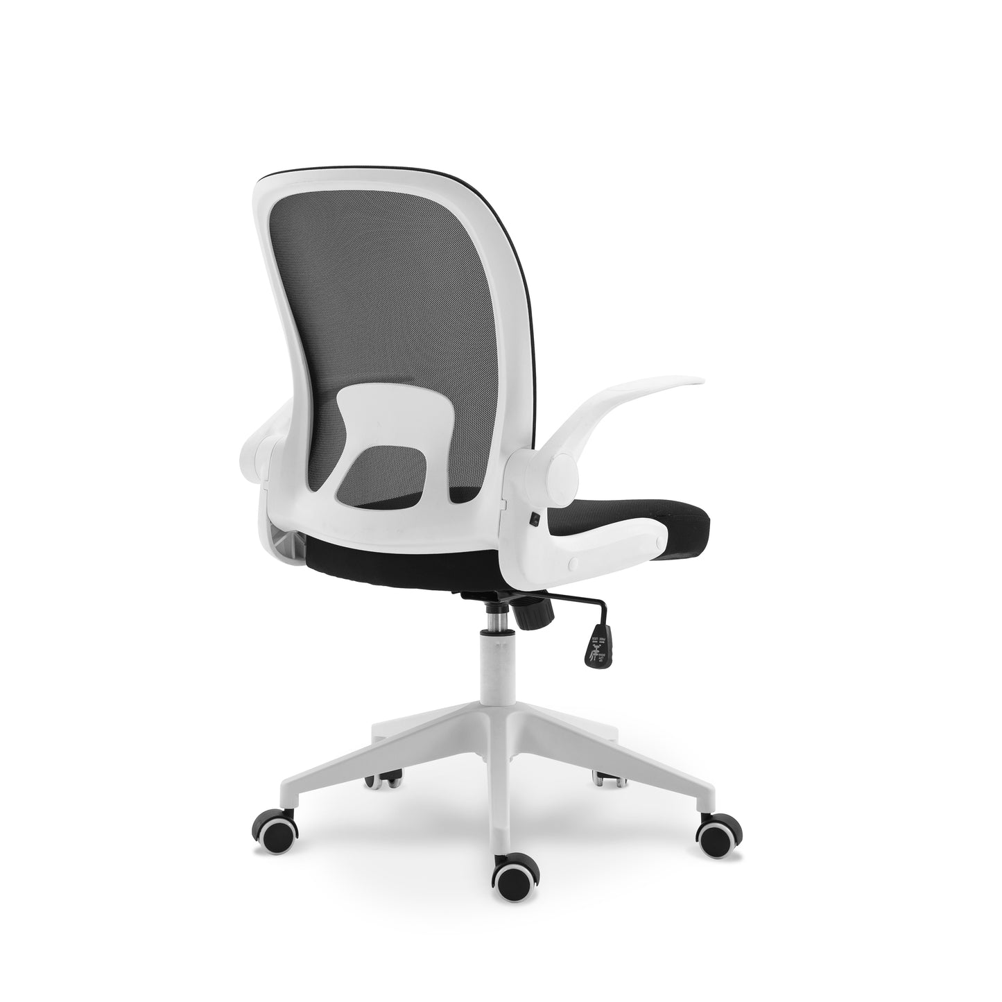 Chaise de bureau confortable noire et blanche