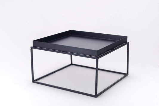 Table Basse métal Noir Style Industriel 60x60x40CM