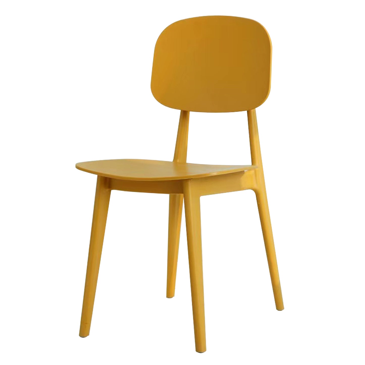 Chaise style contemporain SMOOTH jaune moderne et confortable